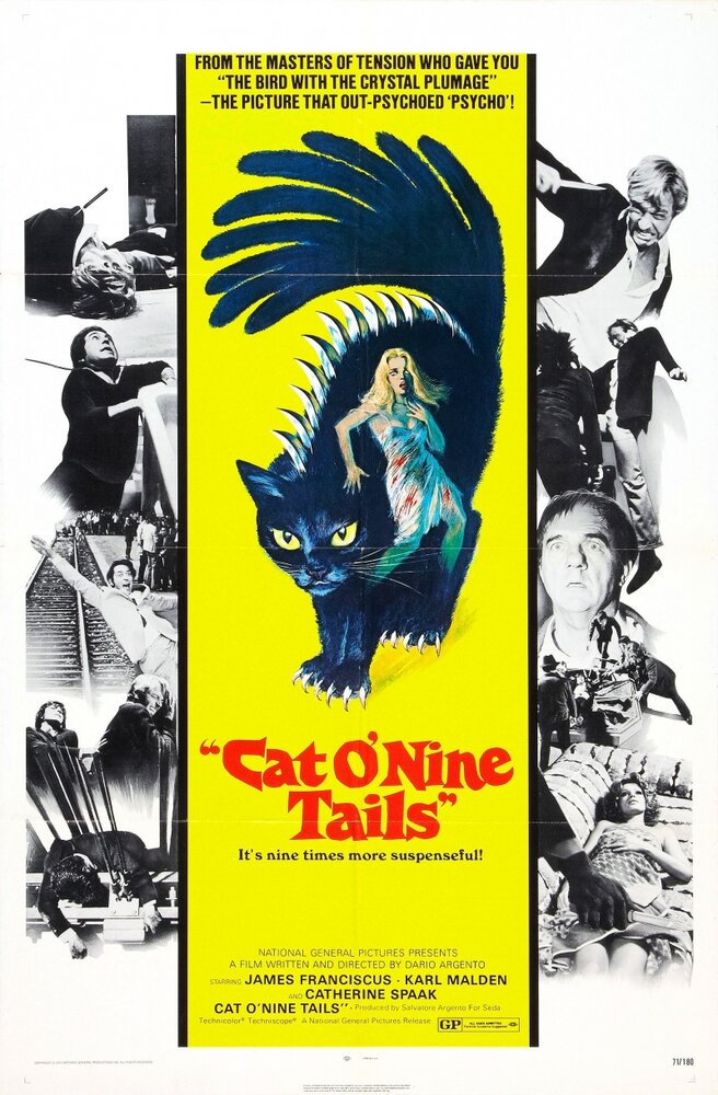 Кошка о девяти хвостах (1970) постер