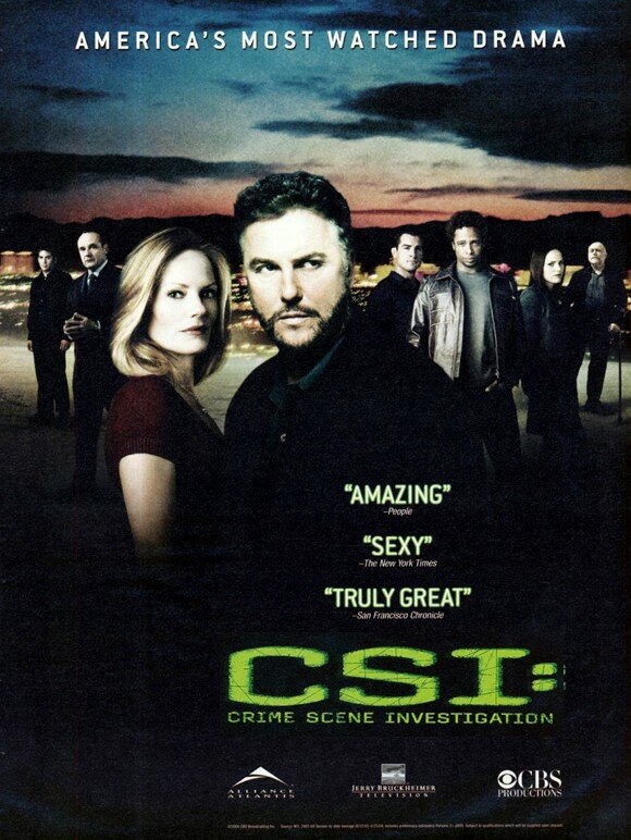 C.S.I. Место преступления (2000) постер
