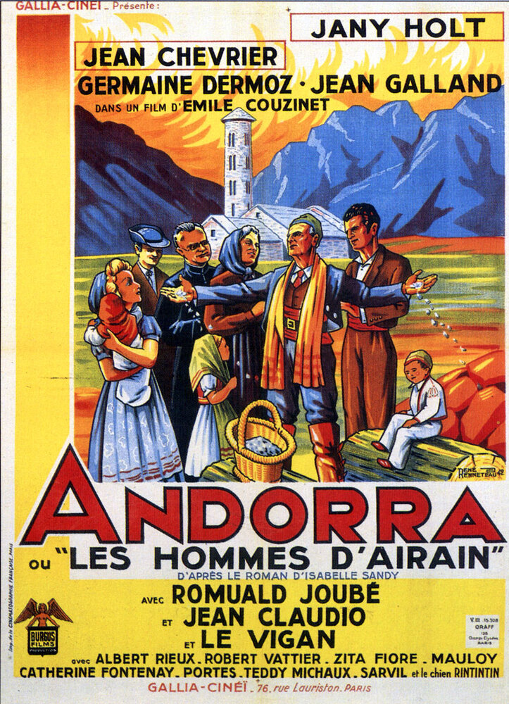 Andorra ou les hommes d'Airain (1942) постер