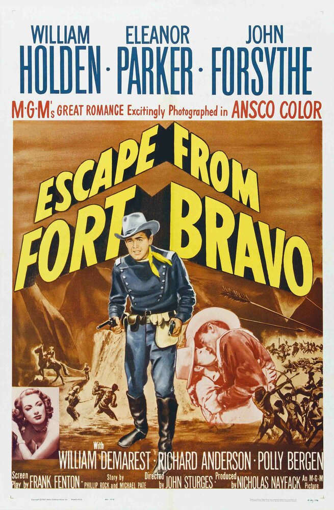 Побег из Форта Браво (1953) постер