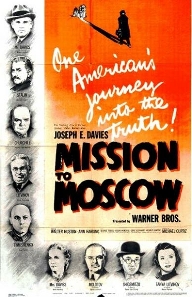 Миссия в Москву (1943) постер