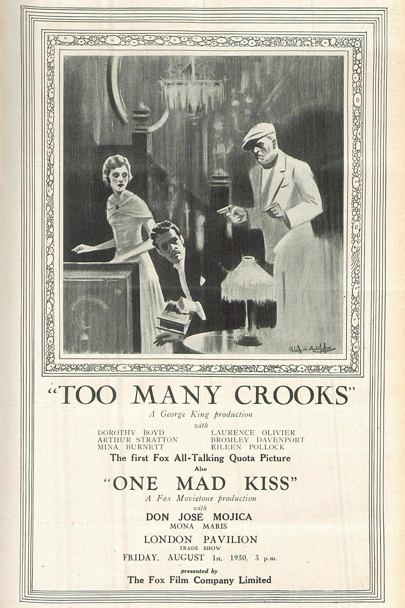 Слишком много мошенников (1930) постер