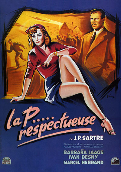 Почтительная проститутка (1952) постер