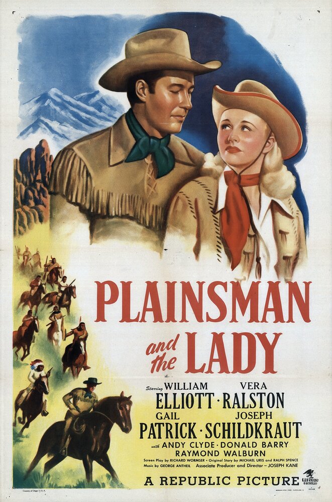 Житель равнин и леди (1946) постер