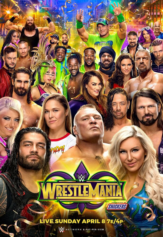 WWE РестлМания 34 (2018) постер