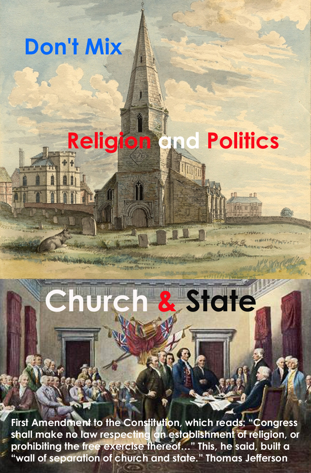 Don't Mix Religion and Politics (2021) постер