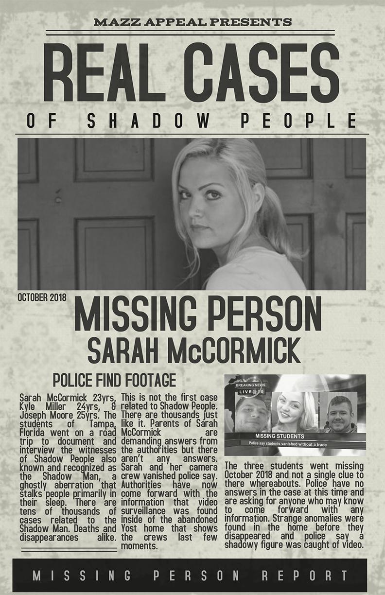 Люди-тени: История исчезновения Сары МакКормик (2019) постер