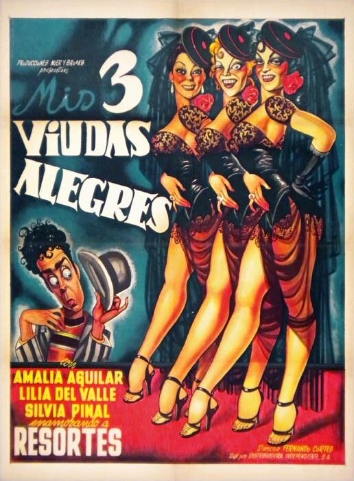 Три мои веселые вдовы (1953) постер