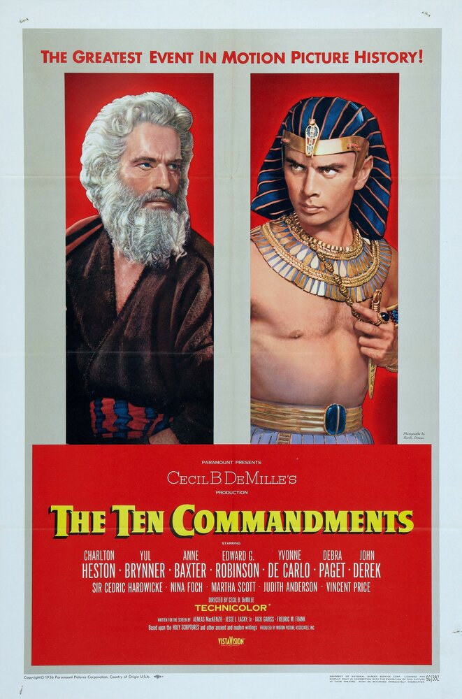 Десять заповедей (1956) постер