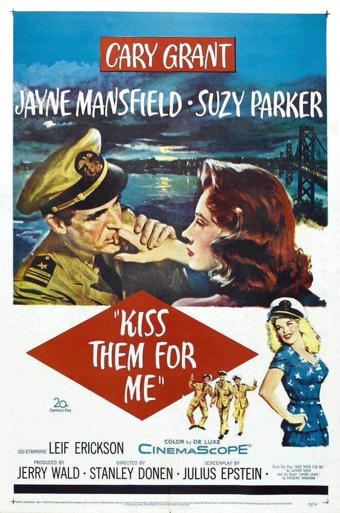 Поцелуй их за меня (1957) постер
