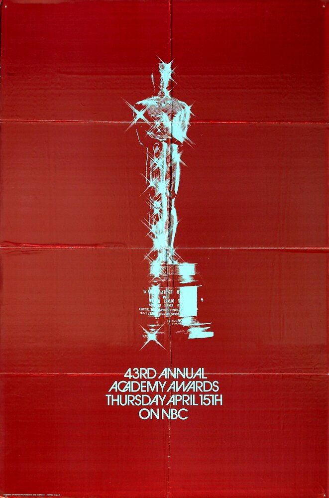 43-я церемония вручения премии «Оскар» (1971) постер