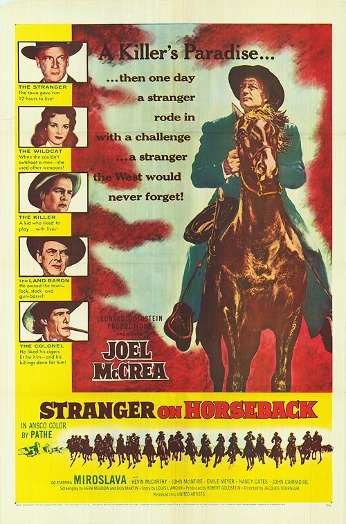 Незнакомец верхом (1955) постер
