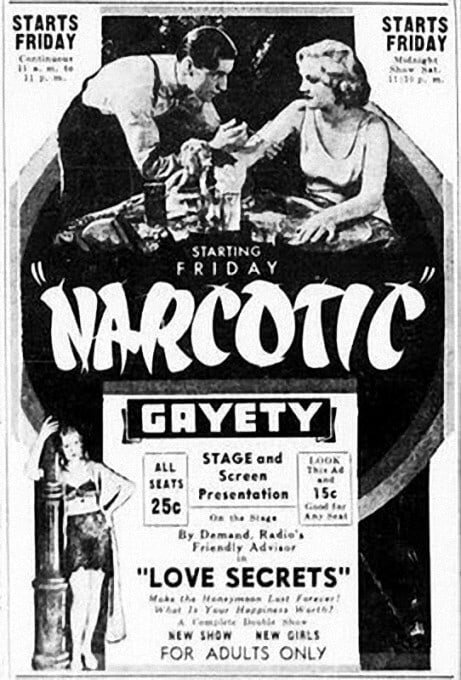 Наркотики (1933) постер