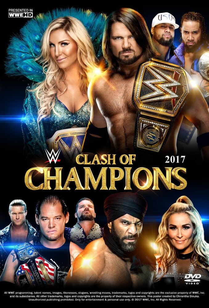 WWE Столкновение чемпионов (2017) постер