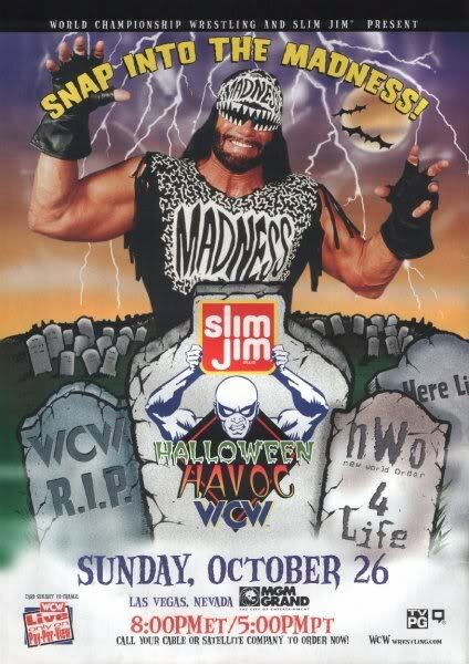 WCW Разрушение на Хэллоуин (1997) постер