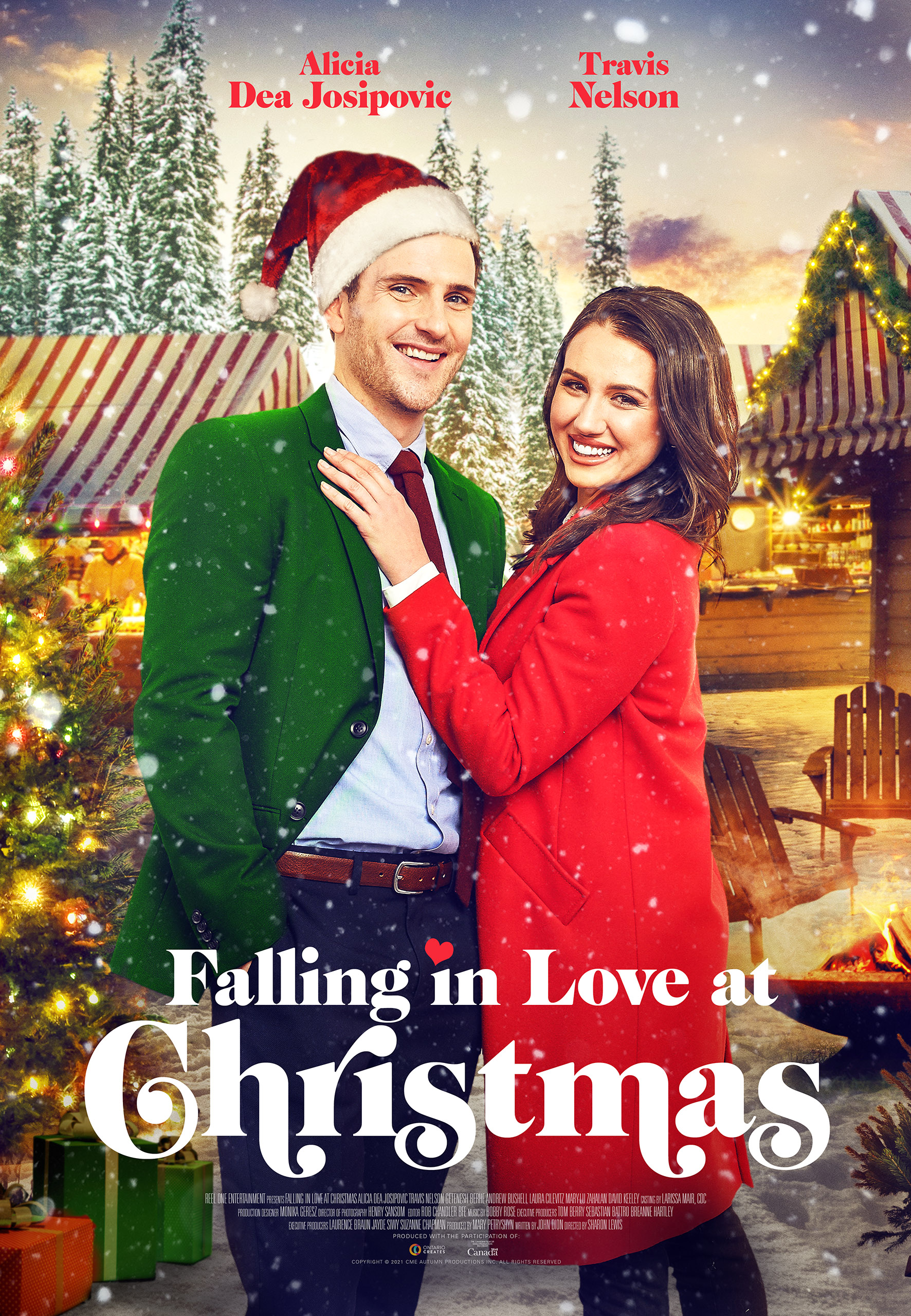Falling in Love at Christmas (2021) постер